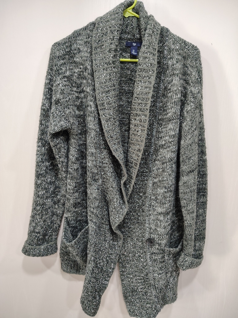 Gap Men's Shawl Collar Cardigan Sweater - Gray